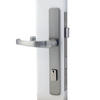 LARSON® Parkview 36" x 80" Sandstone Nickel Handleset Fullview Storm Door