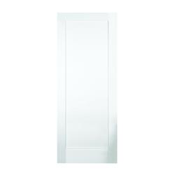 Single Sliding Door & Wall Track - Pattern 10 Style 1 Panel Door - White  Primed  Puertas corredizas de interiores, Puertas corredizas baño, Puertas  de granero interiores