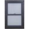 Performax™ 24"W x 36"H Black Vinyl Double-Hung Window with Nailing Flange