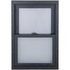 Performax™ 24"W x 36"H Black Vinyl Double-Hung Window with Nailing Flange