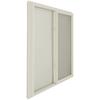 Performax™ 48"W x 60"H Tan Left Sliding Window with Nailing Flange and Brickmould