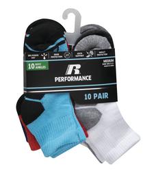 Russell® Performance Multi-Color Medium Ankle Socks - 10 Pairs at Menards®