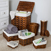Honey Can Do® 7-Piece Wicker Hamper and Bath Storage Set
