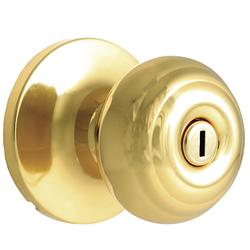 Tru-Bolt® Sydney Polished Brass Bed & Bath Privacy Door Knob at Menards®