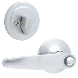 Tru-Bolt® Antilles Satin Chrome Entry Door Lever and Door Deadbolt at ...