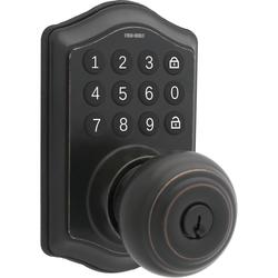 Tru-Bolt® Sydney Oil-Rubbed Bronze Classic Electronic Keypad Entry Door  Knob at Menards®