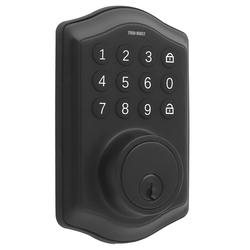 Tru-Bolt® New Classic Matte Black Electronic Deadbolt with Keypad