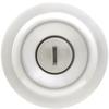 Atlas® Tulip Satin Chrome Bed & Bath Privacy Door Knob