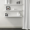 Designer's Image™ 35-3/8"W x 8-3/4"D Black Floating Wall Shelf