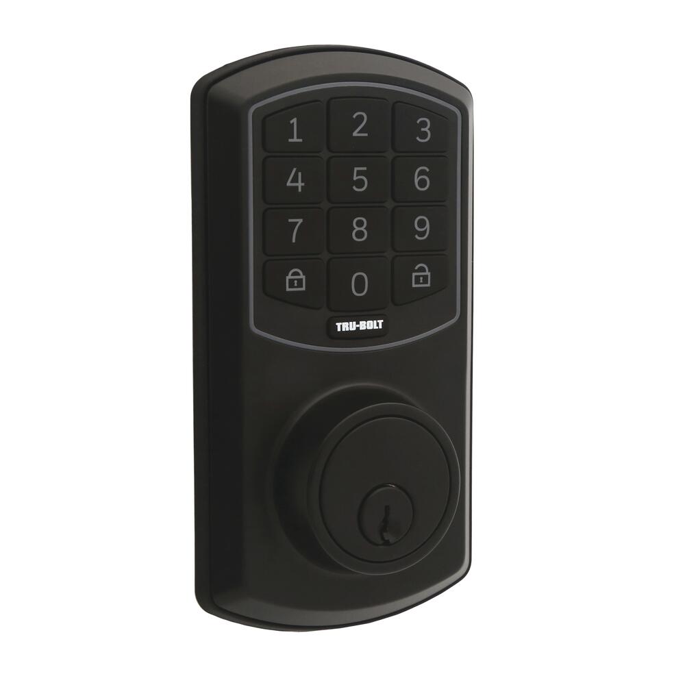 Tru-Bolt® Orion Matte Black Electronic Deadbolt with Wi-Fi