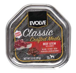 Evolve Classic Beef Stew Chunks in Gravy Adult Wet Dog Food 3.5