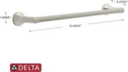 Delta® Mandara™ 18 Brushed Nickel Towel Bar at Menards®