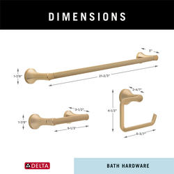Delta® Caffery™ Champagne Bronze 3-Piece Bathroom Hardware Set at Menards®