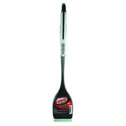 Libman Commercial 529 Long Handle Grill Brush with Scraper, Brass Fibers,  18 Total Length, Black and Gray (Pack of 6)