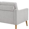 Serta® Bellamy Mid-Century Modern Loveseat with Ottoman