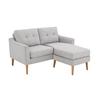 Serta® Bellamy Mid-Century Modern Loveseat with Ottoman