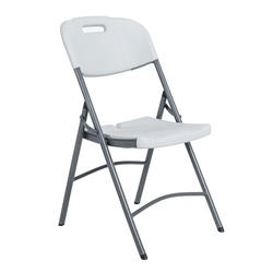 White Resin Folding Chair