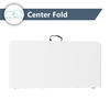 Peakform® 34" Fold-in-Half Banquet Table