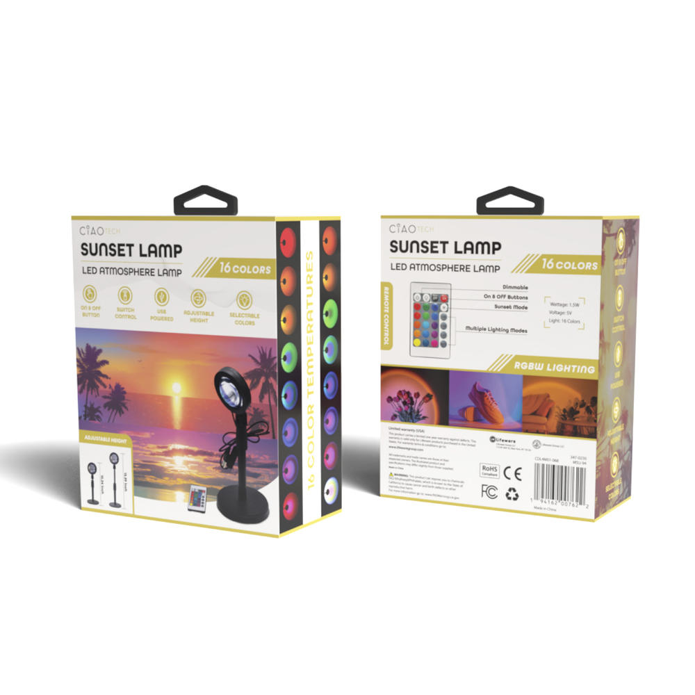 CiAO TECH® RGB Adjustable Height Sunset Lamp at Menards®