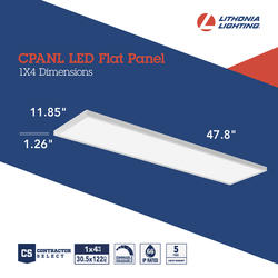 Lithonia Lighting® CPANL™ ALO 1X4 LED Flat Panel Light at Menards®