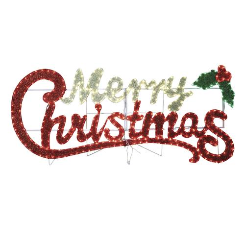 Enchanted Forest® 5'10" LED "Merry Christmas" Sign
