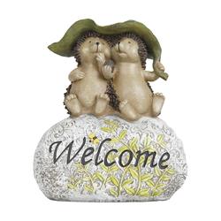 thumbnail image 2 of Top Collection Enchanted Story Fairy Garden Hedgehogs Sharing Outdoor Statue 2 of 9