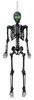 Pumpkin Hollow™ 5' LED Posable Halloween Skeleton with Green Eyes