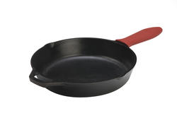 Lodge 12 in. Cast Iron Deep Skillet in Black with Lid L10CF3 - The Home  Depot