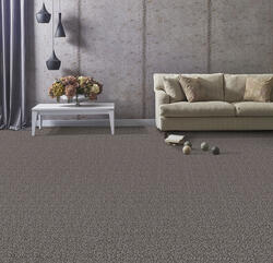 Looptex Mills® Intuitive Gallery Gray Plush Carpet 12 ft. Wide at