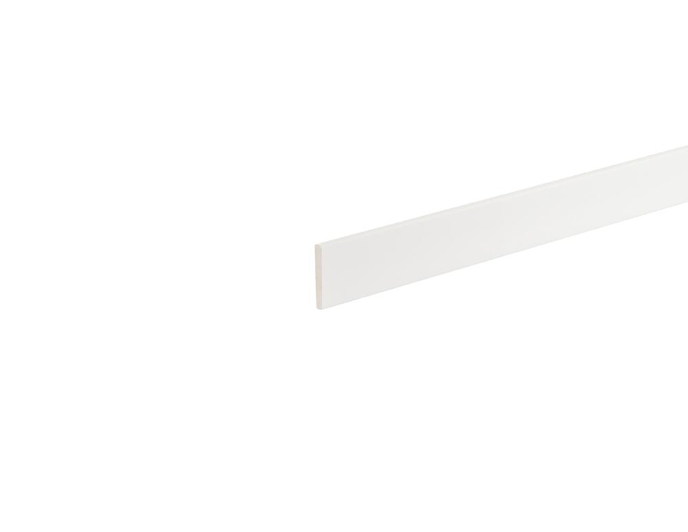 IP 7/16 x 1-1/8 x 8' Prefinished White Polystyrene Cap Moulding IP 7/16 x 1-1/8 x 8' Prefinished White Polystyrene Cap Moulding
