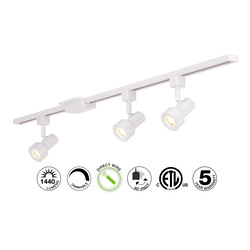 Patriot Lighting® Step Light 3-Light White LED Track Lighting Set