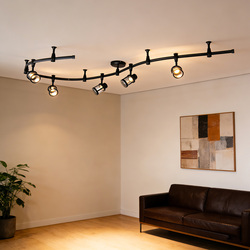 Patriot Lighting® Delon Dark Bronze 5-Light LED Flexible Track