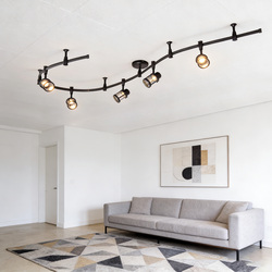 Patriot Lighting® Delon Dark Bronze 5-Light LED Flexible Track