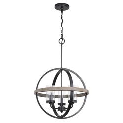 Patriot Lighting® Brooklyn Natural Iron & Distressed Faux Wood 3-Light ...