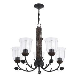 Patriot Lighting® Spruce Black Walnut 5-Light Chandelier at Menards®
