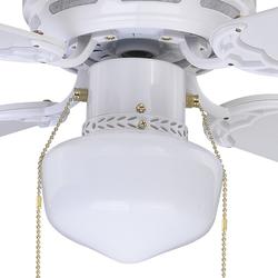 Eros II 42 inches White Indoor high quality LED Ceiling Fan