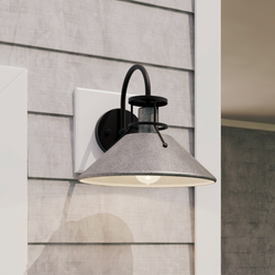 Patriot Lighting® Ashtyn Matte Black Outdoor Wall Light at Menards®