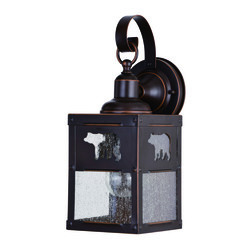 Patriot Lighting® Bear Burnished Bronze Outdoor Wall Light at Menards®