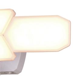 Patriot Lighting Dualux White LED 4 Head Motion Sensor Outdoor Security Flood Light at Menards