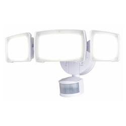 Patriot Lighting® White Tri-Head LED Motion Security Flood Light