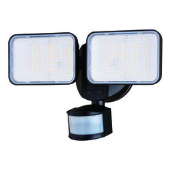 Patriot Lighting® Matte Black Dual-Head LED Motion Security Flood