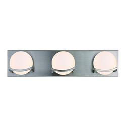 Patriot Lighting® Trevor Satin Nickel 3-Light Vanity Light at Menards®