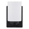 Valen Matte Black 1-Light Wall Sconce