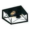 Patriot Lighting® Carah Matte Black 3-Light Flush Mount Ceiling Light