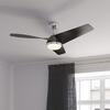 Patriot Lighting™ Atilla 52" Matte Black and Brushed Nickel Indoor Integrated LED Ceiling Fan