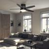 Patriot Lighting™ Carlisle 44" Black LED Indoor Ceiling Fan