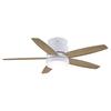 Patriot Lighting® Carlisle 44" Matte White Indoor LED Ceiling Fan with Remote