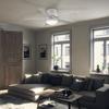Patriot Lighting® Carlisle 44" Matte White Indoor LED Ceiling Fan with Remote