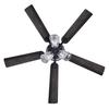 Patriot Lighting® Quick Install Dublin 52" Matte Black Indoor 3-Light Ceiling Fan with Remote