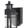 Patriot Lighting® Dualux Elizabeth II Textured Black Motion Sensor Outdoor Security Wall Light